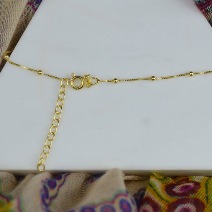 Anklets - Gold Ball and Chain Anklet