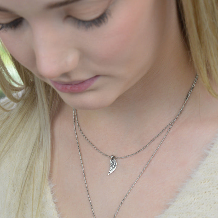 Dainty Angel Wing Necklace