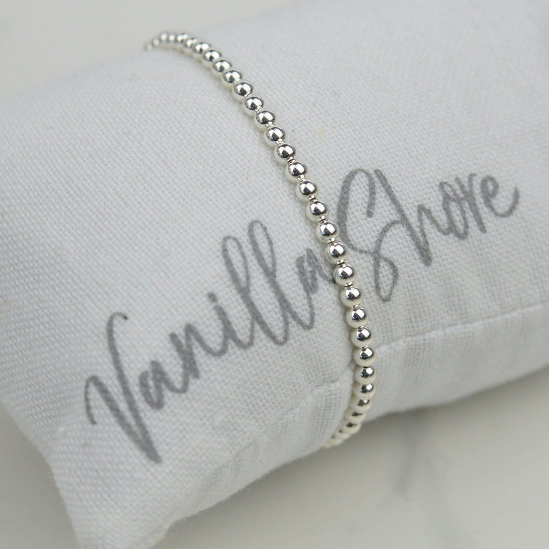 Bracelets - Sterling Silver Mini Bead Bracelet