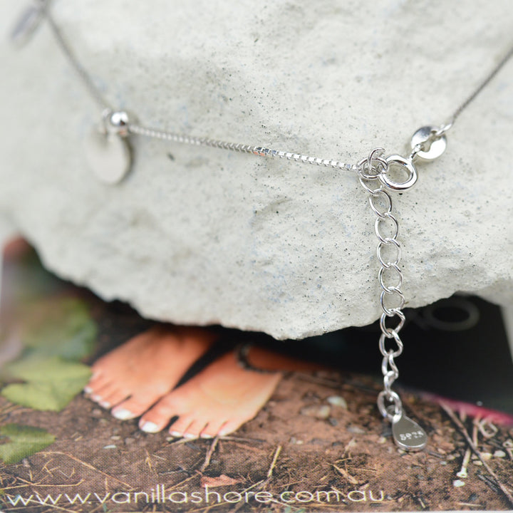 Bohemian Ball and Disc Anklet