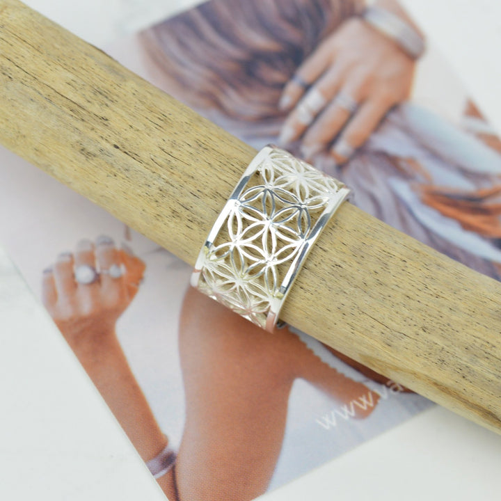 Rings - Adjustable Flower Of Life Ring