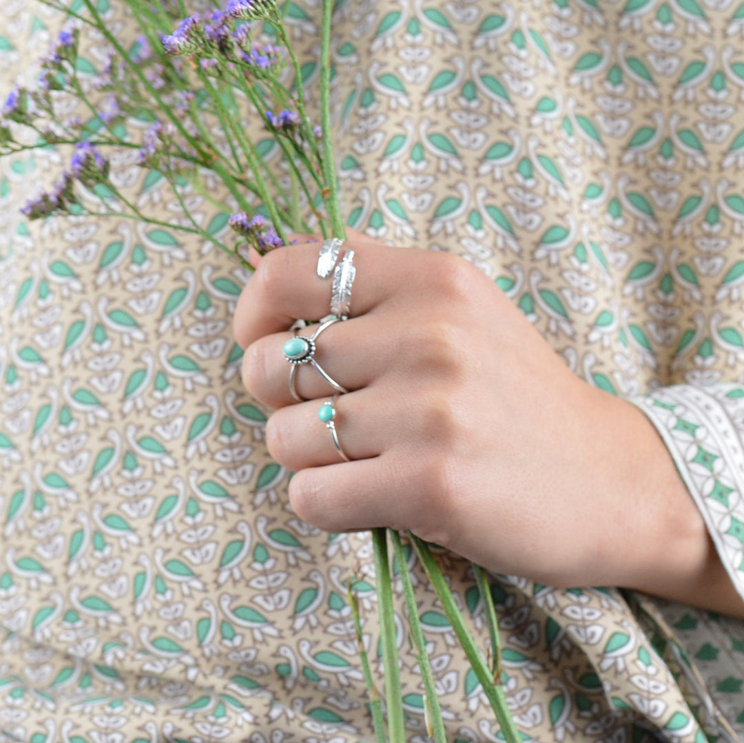 Rings - Turquoise and Silver Ring