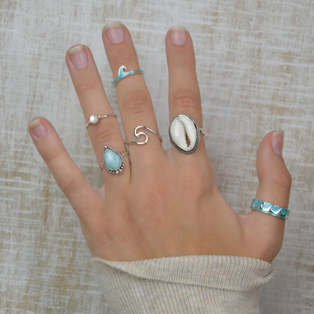 Sterling Silver Wave Ring