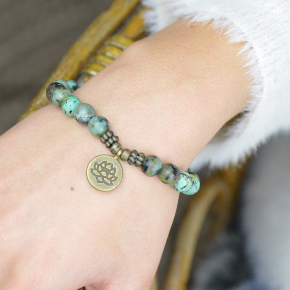 Bracelets - Turquoise Bead Bracelet