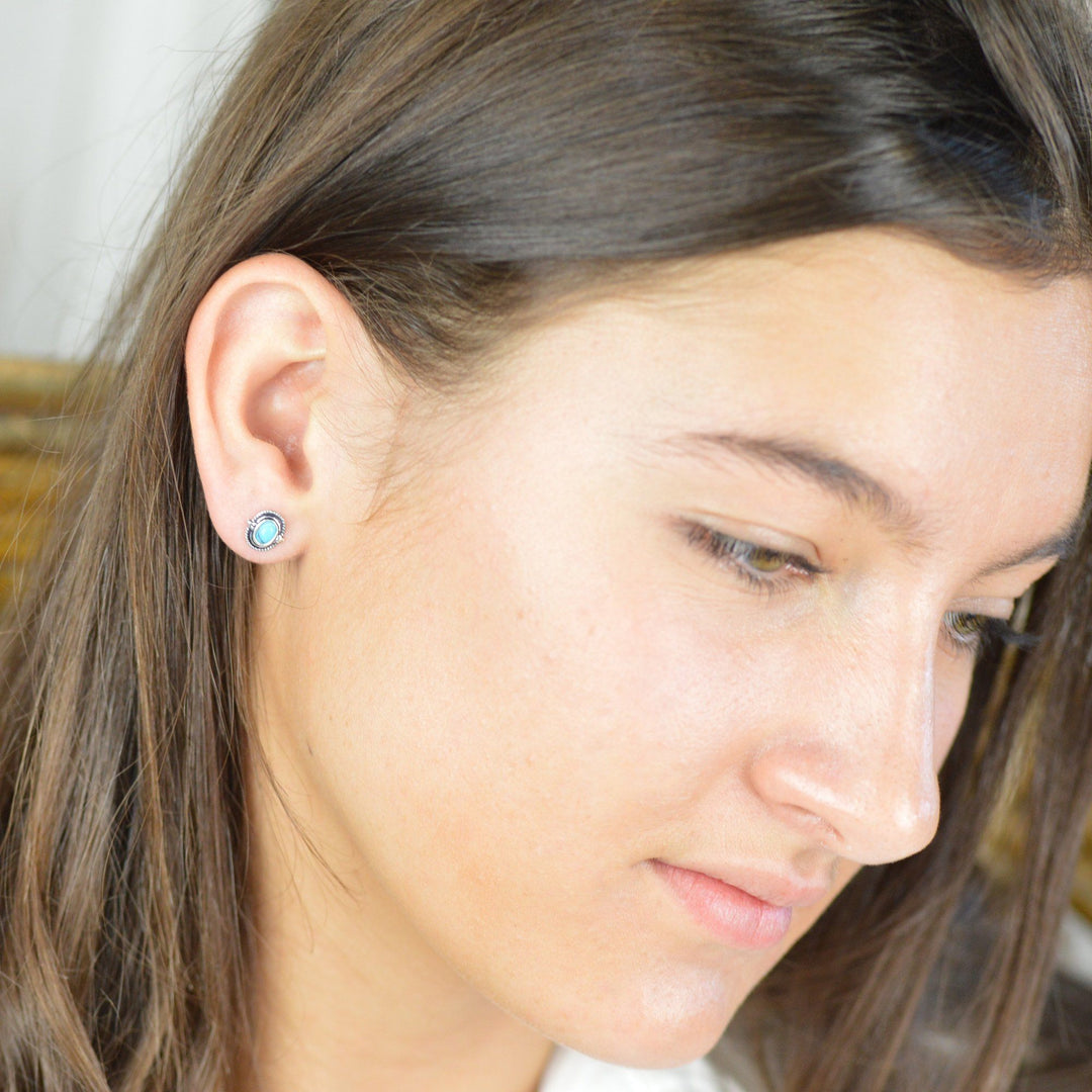Earrings - Turquoise Stud Earrings