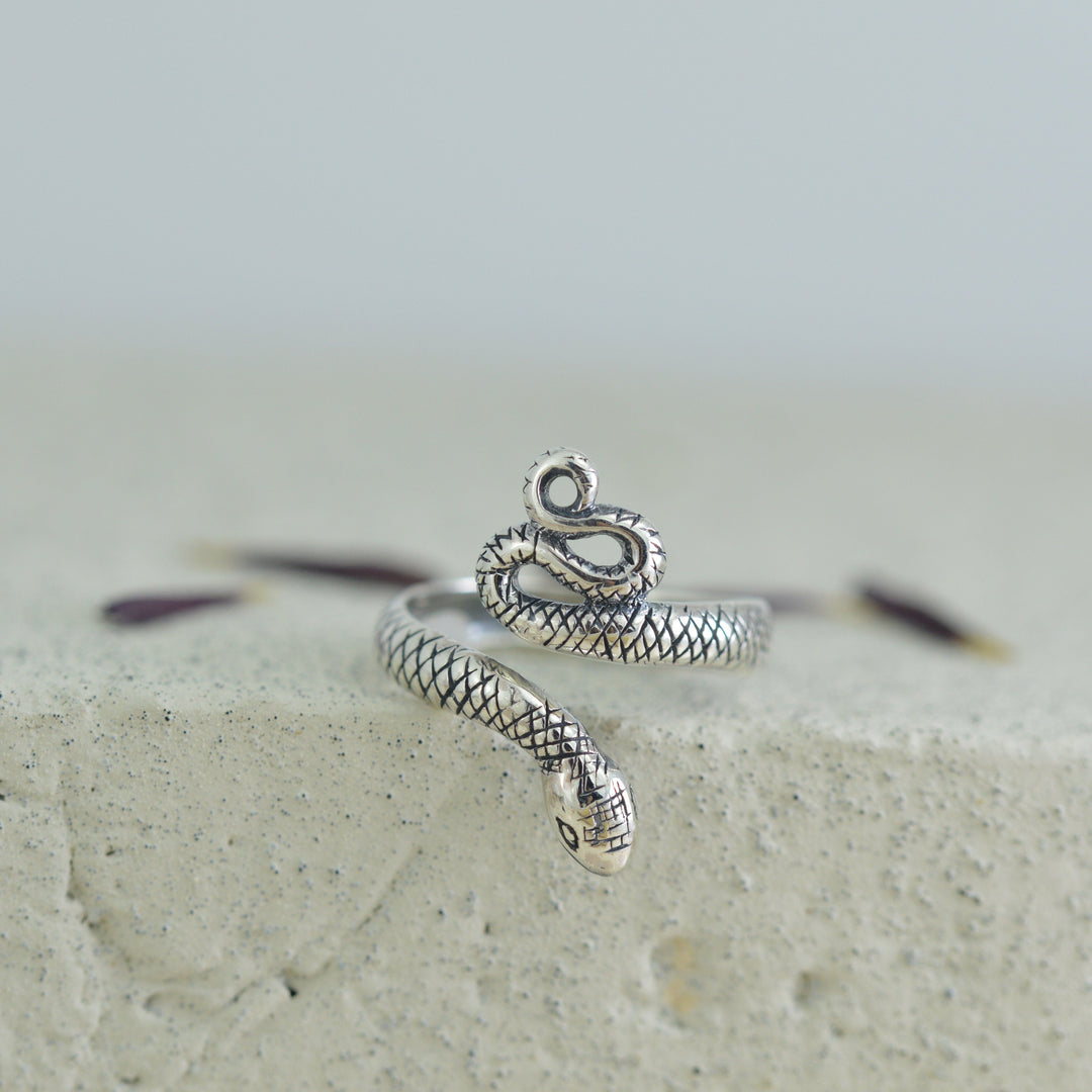 Pinky Finger Serpent Ring