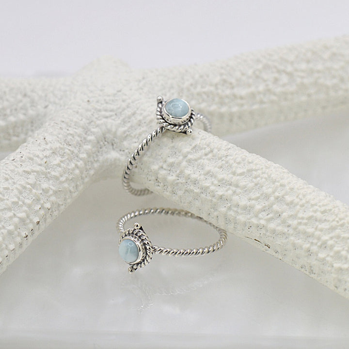 Dainty Larimar Ring