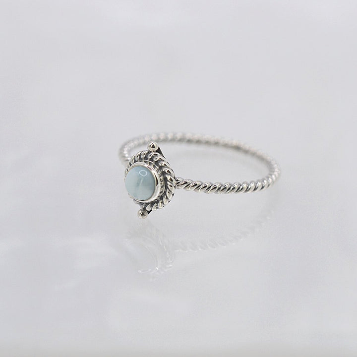 Dainty Larimar Ring