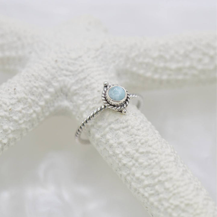 Dainty Larimar Ring