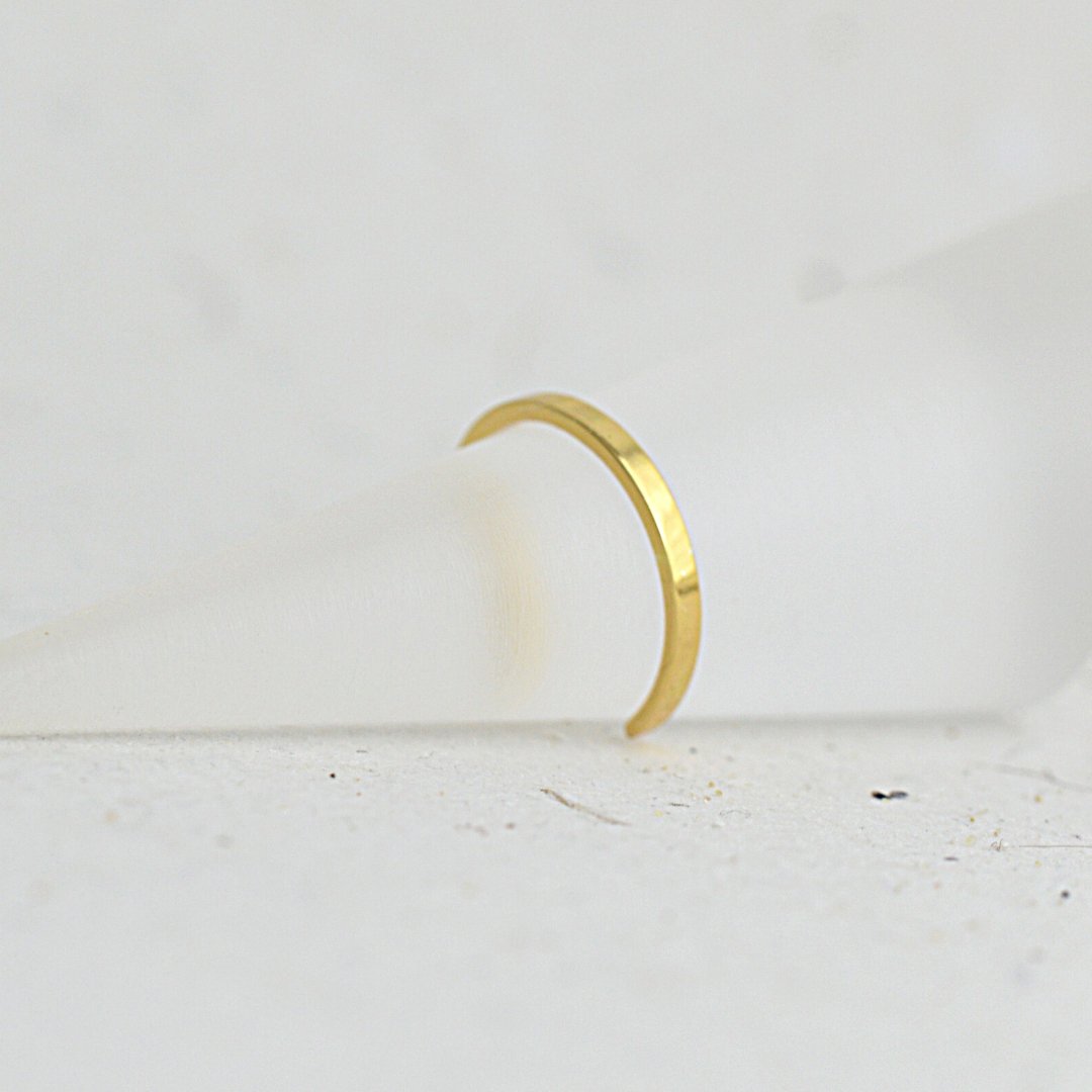 Fine Band Gold Toe Ring