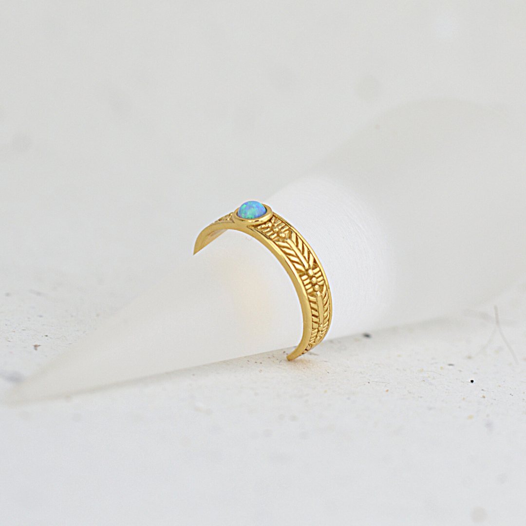 Gold Azure Toe Ring