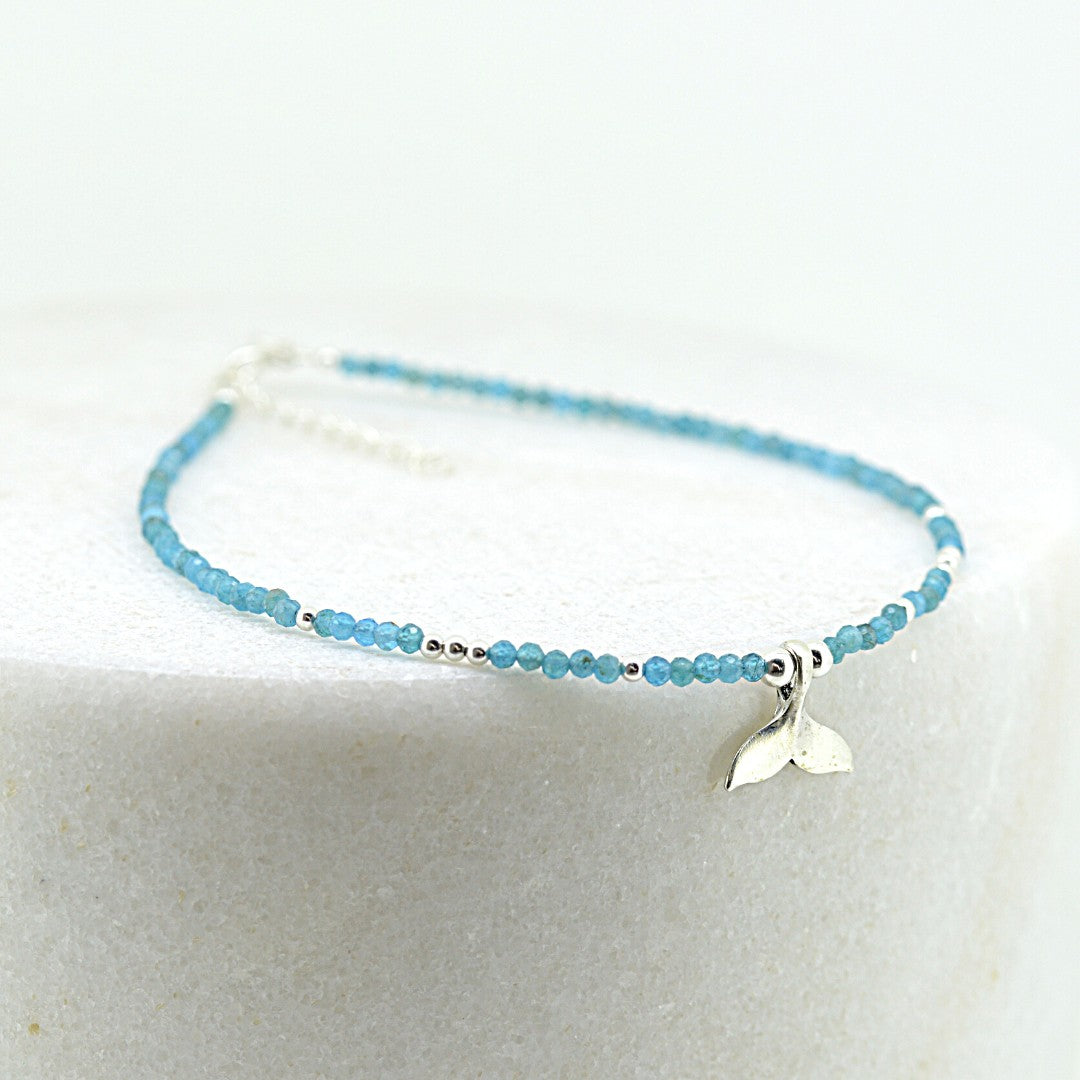 Gemstone Whale Tail Anklets
