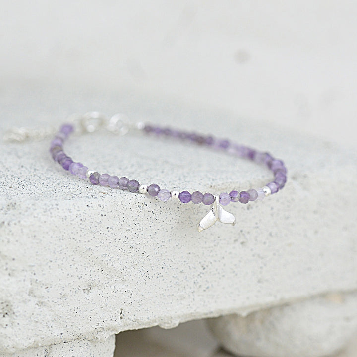 Gemstone Whale Tail Bracelets