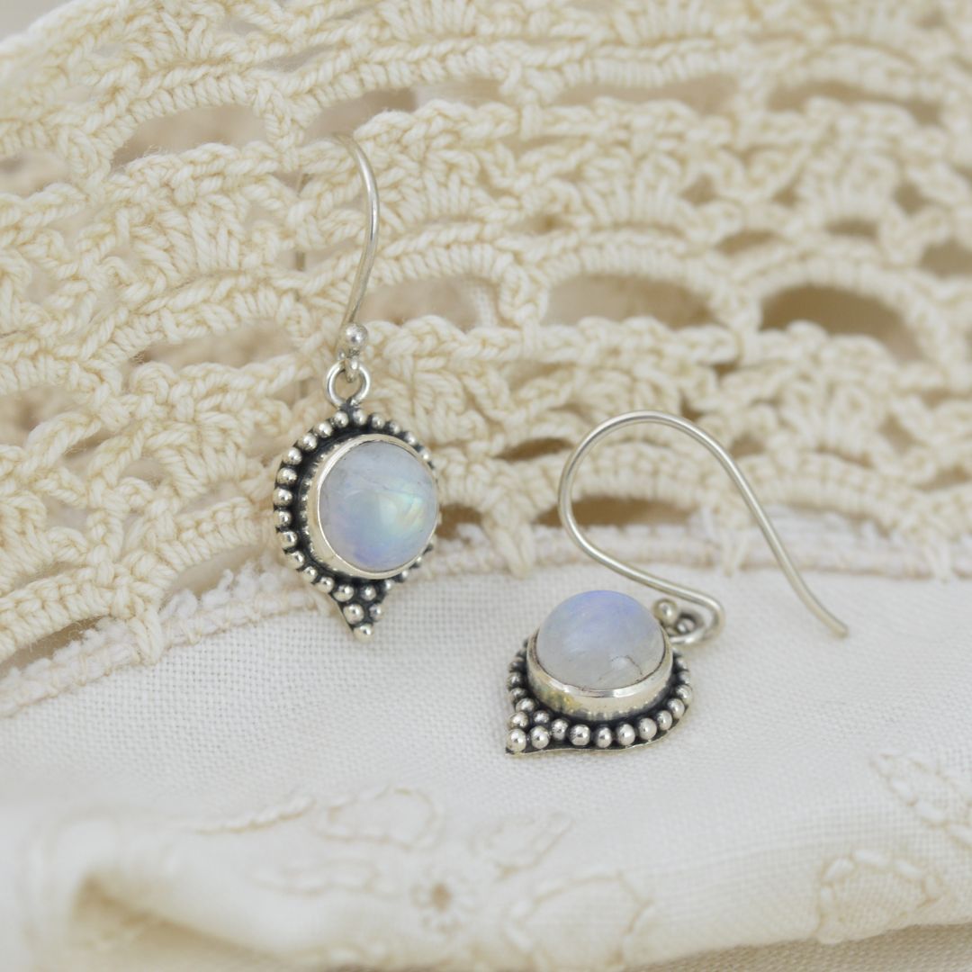 Goddess Moonstone Earrings