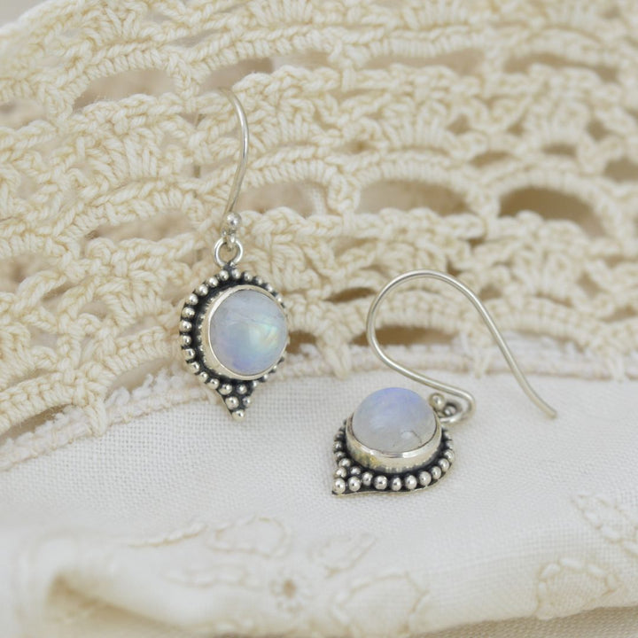 Goddess Moonstone Earrings