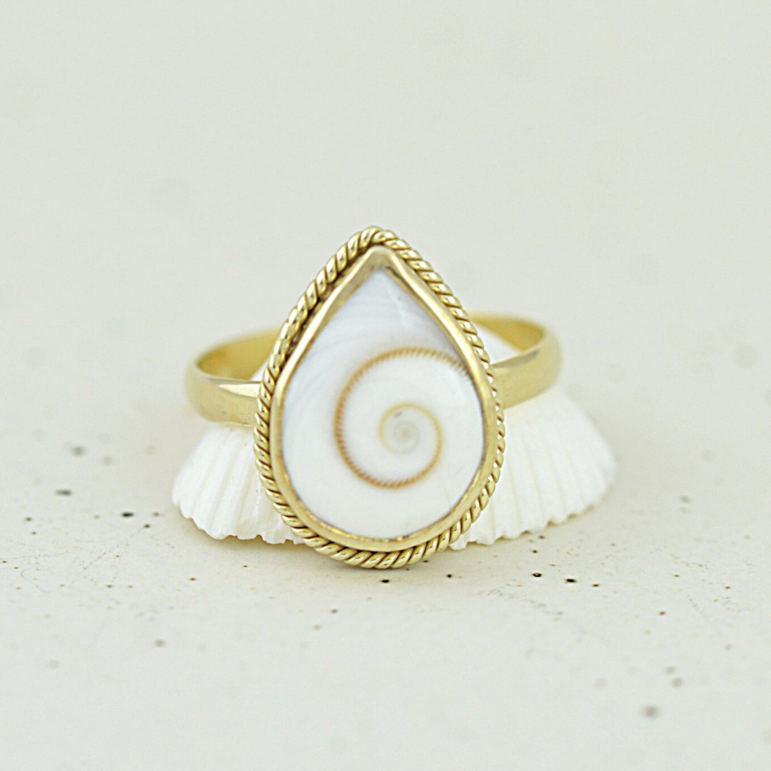 Gold Kailani Shell Ring