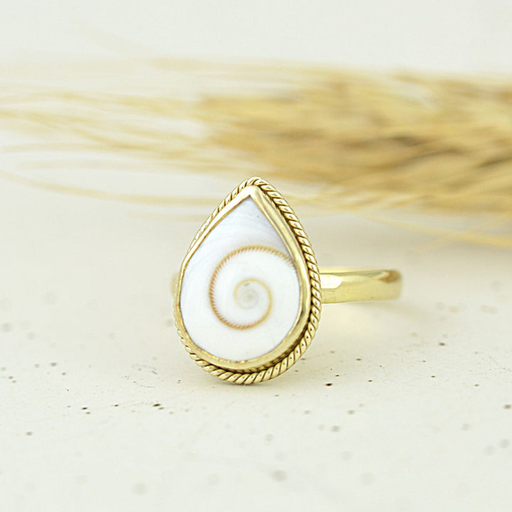 Gold Kailani Shell Ring