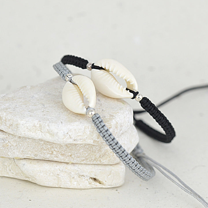 Cowrie Shell Cord Bracelet