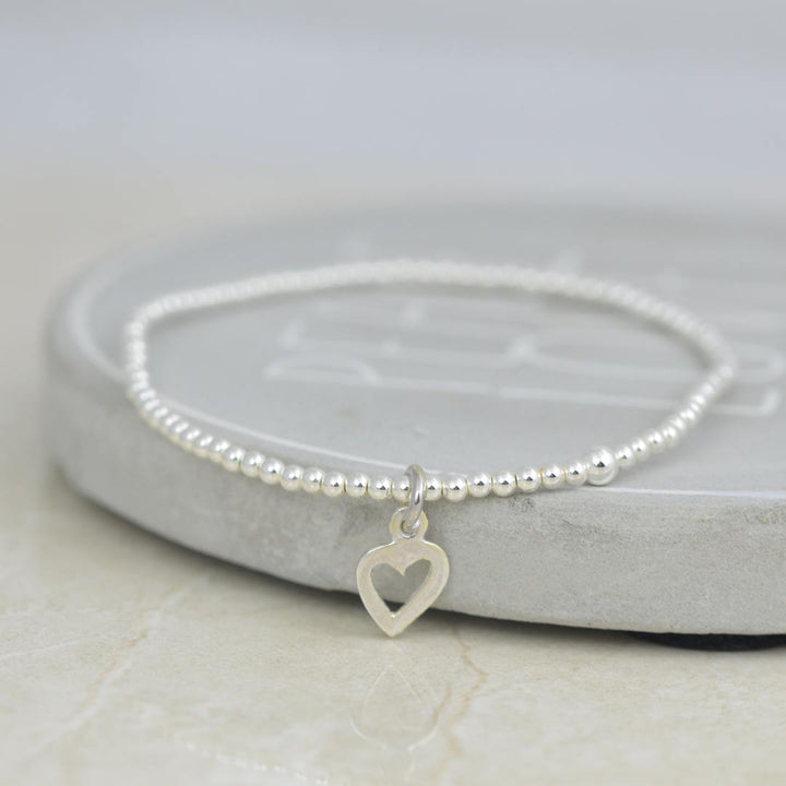 Open Heart Stretchy Bracelet