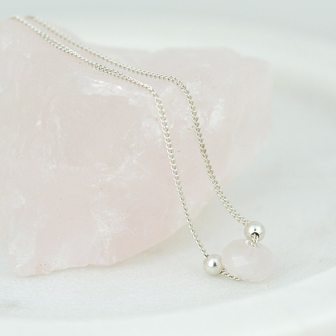 Necklaces - Rose Quartz Choker