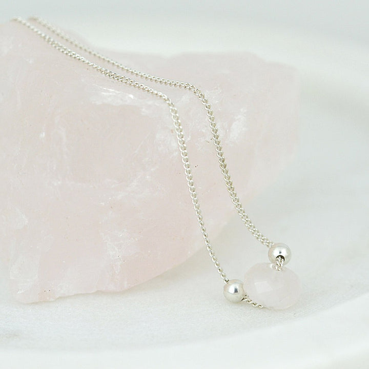 Necklaces - Rose Quartz Choker