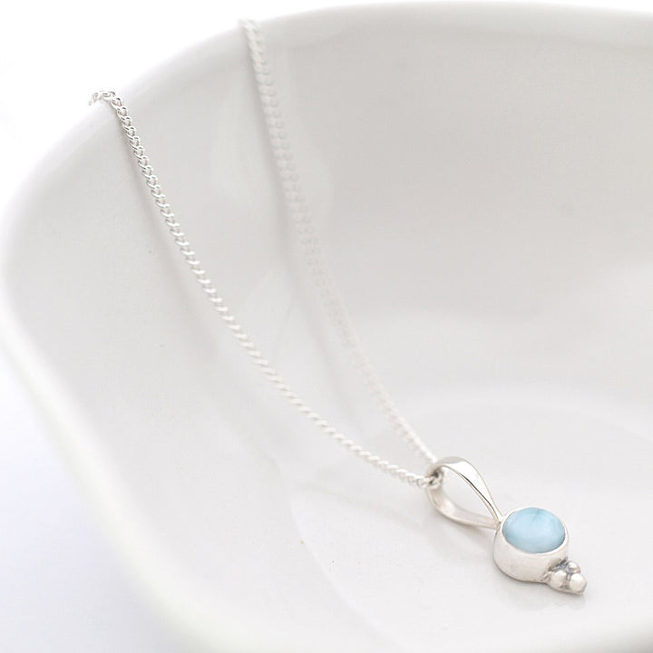 Tiny Larimar Necklace