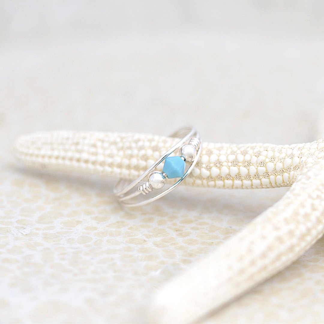 Turquoise Bead Toe Ring