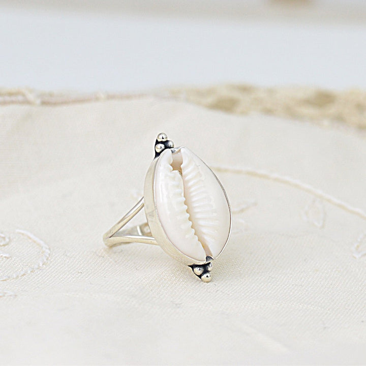 Kira Cowrie Shell Ring