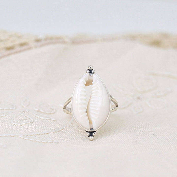 Kira Cowrie Shell Ring