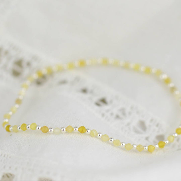 Yellow Opal Stretchy Bracelet