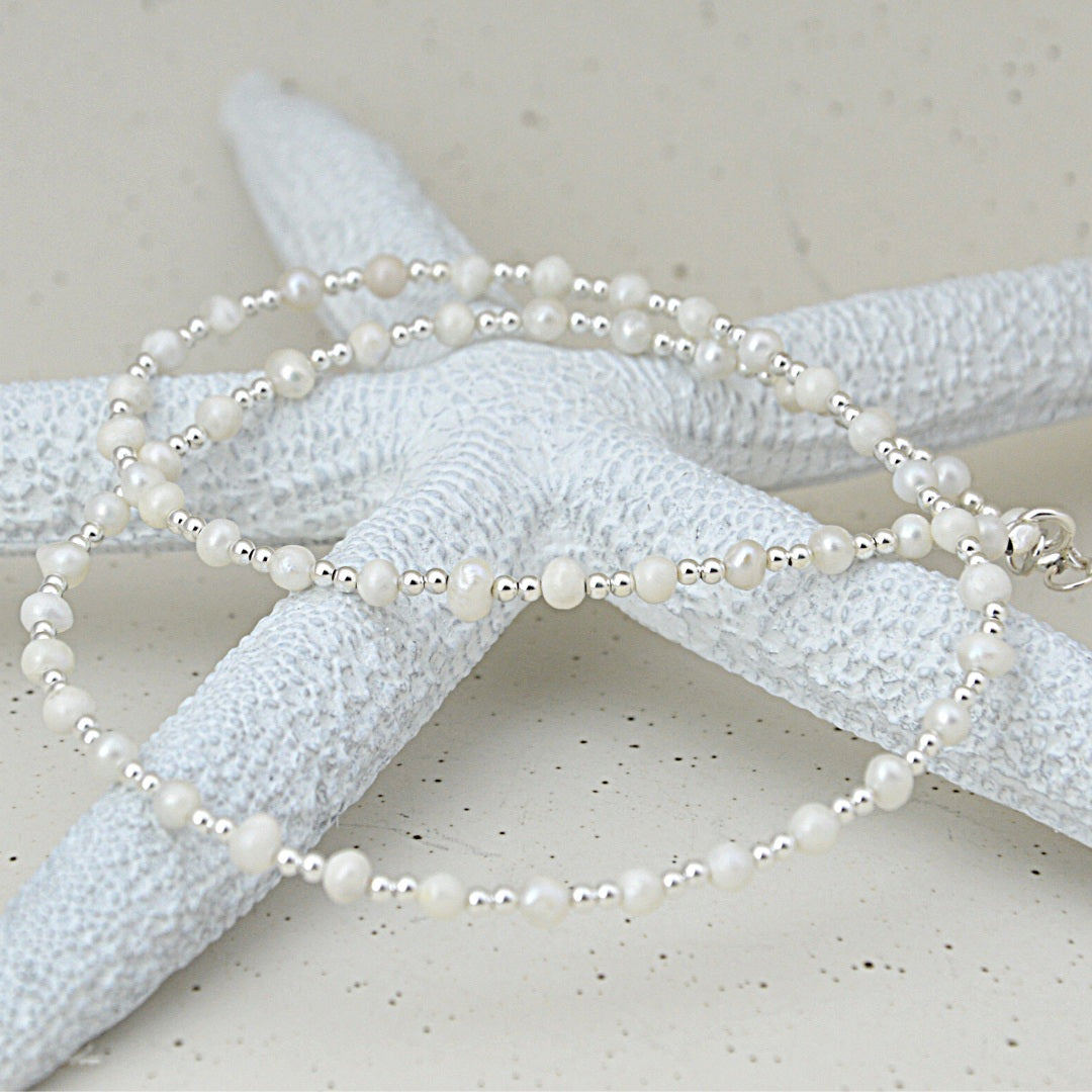 Silver Seas Pearl Choker