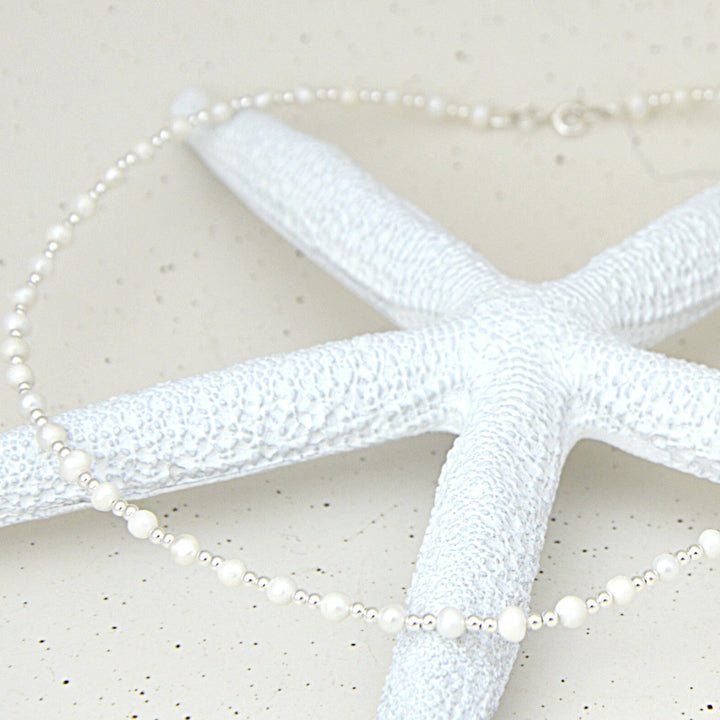 Silver Seas Pearl Choker