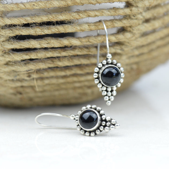 Earrings - Bali Black Onyx Earrings