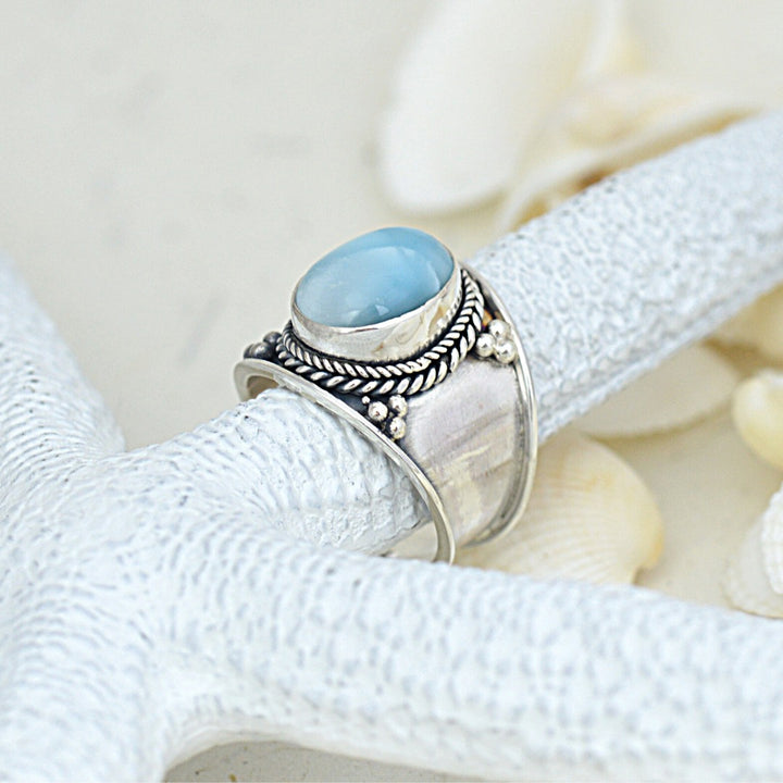 Bohemian Larimar Ring