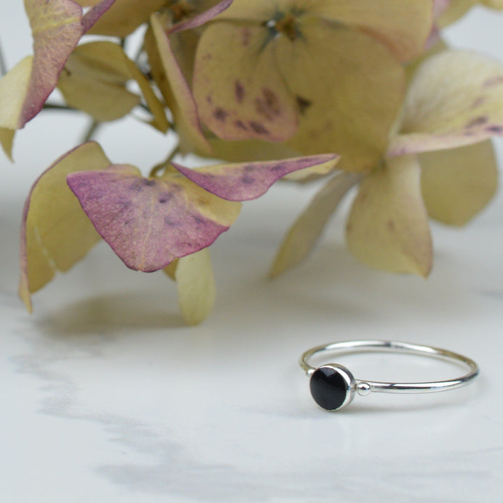 Rings - Dainty Black Onyx Ring