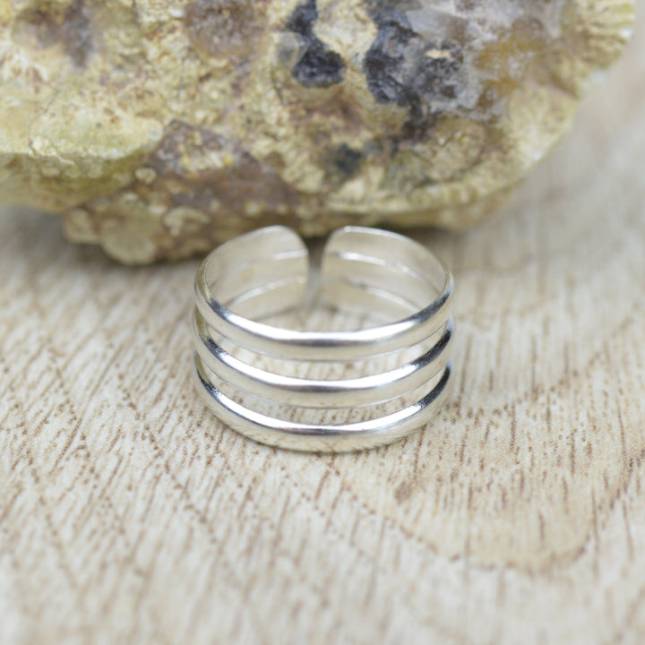 Toe Rings - Sterling Silver Split Band Toe Ring